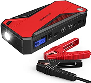 DBPOWER 800A 18000mAh Portable Car Jump Starter (up to 7.2L Gas, 5.5L Diesel Engine) Battery Booster with Smart Charging Port (Black/Red)