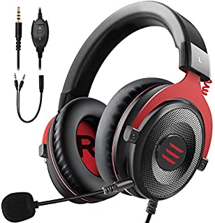 EKSA E900 Stereo Gaming Headset-Xbox one Headset Wired Gaming Headphones with Noise Canceling Mic, Over Ear Headphones Compatible with PS4, Xbox One, Nintendo Switch, PC, Mac, Laptop