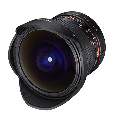 Samyang 12mm F2.8 Ultra Wide Fisheye Lens for Sony E Mount Interchangeable Lens Cameras (NEX) - Full Frame Compatible