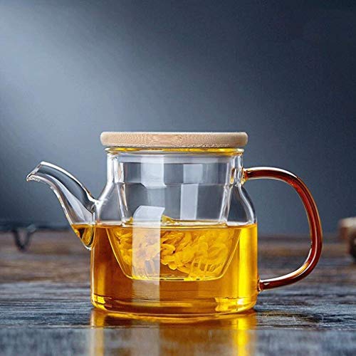 Cxmm High Temperature Glass Thickened of The Stainless Steel teapot Boiled Coffee Pot Budget Flower Pot Filter Glass Kettles (Capacity: 450 ml).