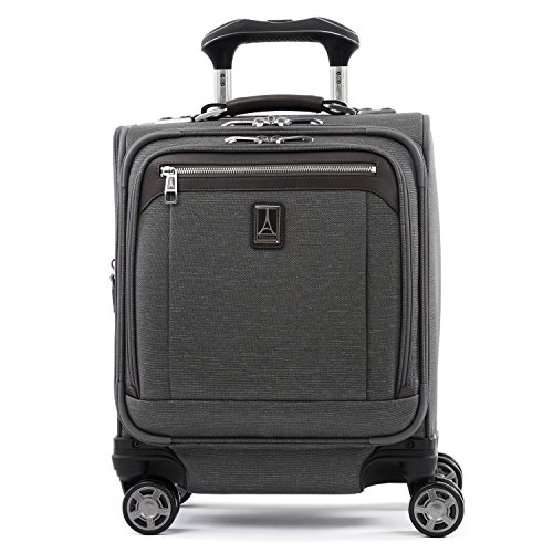 Travelpro Platinum Elite-Underseat Spinner Tote Bag with USB Port, Vintage Grey, 16-Inch