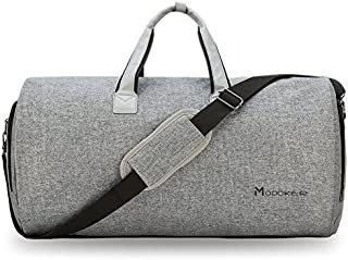 Convertible Garment Bag with Shoulder Strap, Modoker Carry on Garment Duffel Bag for Men Women - 2 in 1 Hanging Suitcase Suit Travel Bags