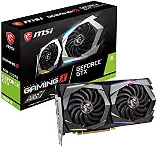 MSI Gaming GeForce GTX 1660 Ti 192-bit HDMI/DP 6GB GDRR6 HDCP Support DirectX 12 Dual Fan VR Ready OC Graphics Card (GTX 1660 TI Gaming X 6G) (Renewed)