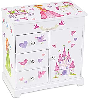 Jewelkeeper Unicorn Musical Jewelry Box with 3 Pullout Drawers, Fairy Princess and Castle Design, Dance of The Sugar Plum Fairy Tune