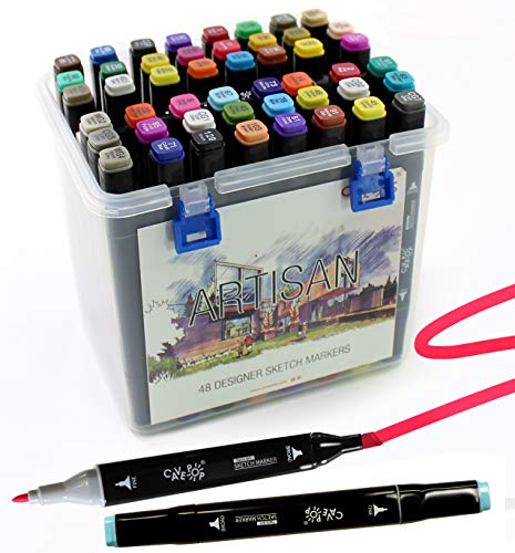 48 Colors Sketch Markers Set