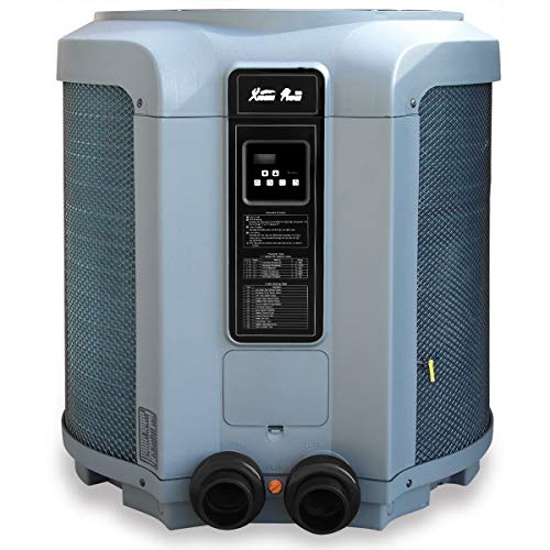 XtremepowerUS 53,000 BTU Heat Pump Titanium Super Quiet Swimming Pool Heat Pump Pool & Spa Heater Digital Display