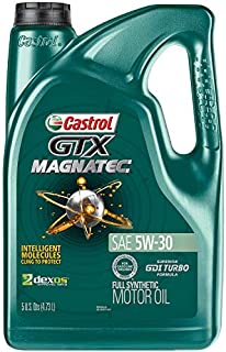 Castrol 03057 GTX MAGNATEC 5W-30 Full Synthetic Motor Oil, Green , 5 Quart