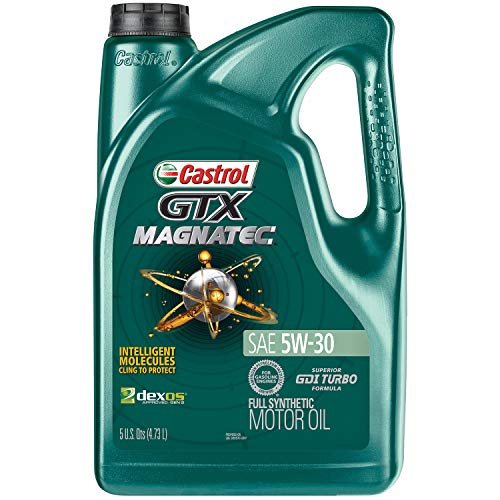 Castrol 03057 GTX MAGNATEC 5W-30 Full Synthetic Motor Oil, Green , 5 Quart