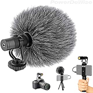 Video Microphone - Unidirectional On-Camera Microphone for DSLR Cameras and Phones - Directional Cardioid iPhone Video Microphone