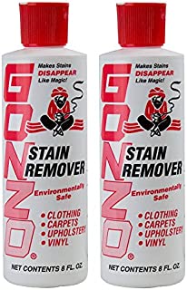 Gonzo Natural Magic Stain Remover - 2 Pack - Non-Toxic Carpet Clothing Sweat Wine Blood Laundry Stain Remover and Cleaner - 8 Ounces