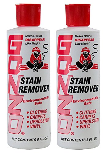 Gonzo Natural Magic Stain Remover - 2 Pack - Non-Toxic Carpet Clothing Sweat Wine Blood Laundry Stain Remover and Cleaner - 8 Ounces