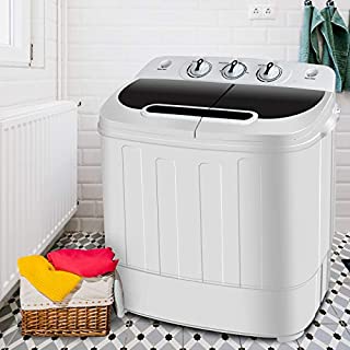 SUPER DEAL Portable Compact Mini Twin Tub Washing Machine