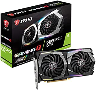 MSI Gaming GeForce GTX 1660 128-Bit HDMI/DP 6GB GDRR5 HDCP Support DirectX 12 Dual Fan VR Ready OC Graphics Card (GTX 1660 Gaming X 6G)