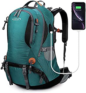 G4Free 50L Hiking Backpack Waterproof Daypack Outdoor Camping Climbing Backpack with Rain Cover for Men Women