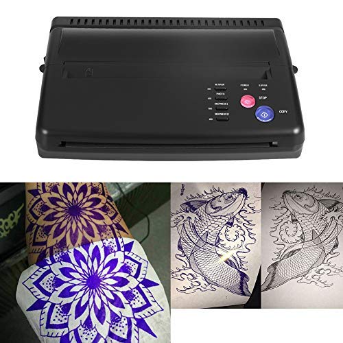 Salmue Tattoo Copying Machine Transfer, Professional Printer Transfer Stencil Machine A5 A4 Tattoo Copier Thermal Printer Printed Paper for Paper(US)