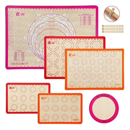 6-Piece Silicone Baking Mat Set,GUANCI 25