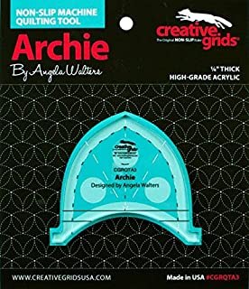 Creative Grids Machine Quilting Tool Ruler Template - Archie CGRQTA3