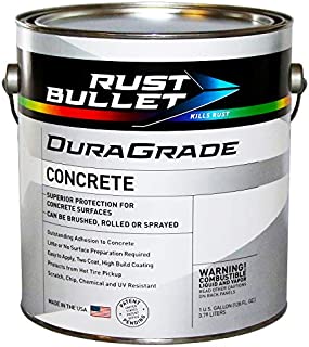 Rust Bullet DuraGrade Concrete High-Performance Easy to Apply Concrete Coating in Vibrant Colors for Garage Floors, Basements, Porch, Patio and More.- (Gallon, Concrete Grey)