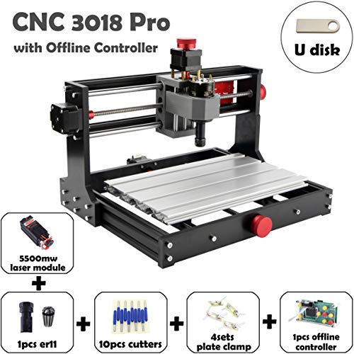 Mostics CNC 3018 Pro with 5.5W laser module CNC Laser engraver CNC carving machine