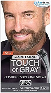 Just for Men Touch of Gray Mustache and Beard Color, Dark Brown & Black