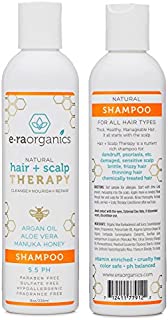 Sulfate Free Shampoo For Itchy Scalp - Moisturizing Shampoo for Dry, Itchy Scalp & Damaged, Frizzy, Oily Hair With Aloe Vera, Manuka Honey & More - Ph Balanced, Paraben Free 8oz Era-Organics