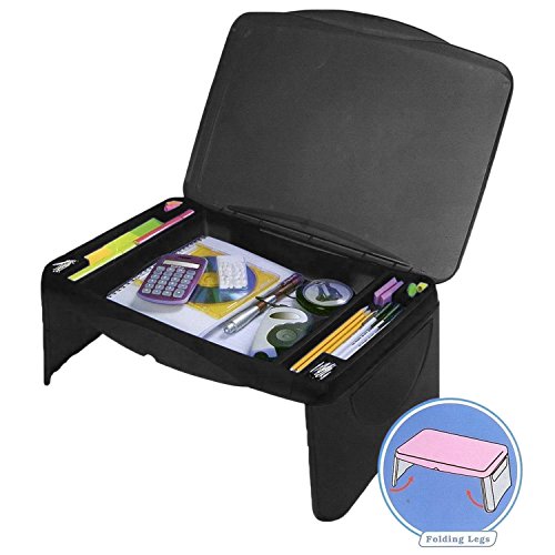 Folding Lap Desk, laptop desk, Breakfast Table, Bed Table, Serving Tray - The lapdesk Contains Extra Storage space and dividers, & folds very easy,great for kids, adults, boys, girls