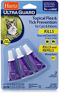 Hartz UltraGuard Topical Flea & Tick Prevention for Cats and Kittens - 3 Monthly Treatments