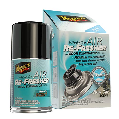 MEGUIAR'S G16402 Whole Air Re-Fresher Odor Eliminator Mist, New Car Scent, 1 Pack