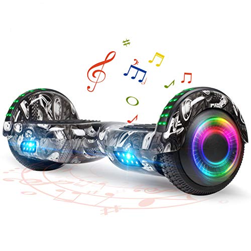 FLYING-ANT Hoverboard for Kids, 6.5 Inch Two Wheels Self Blancing Hoverboard with Bluetooth Speaker and LED Lights-Tire