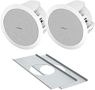 Bose Professional FreeSpace DS 16F Loudspeaker Pair in White Bundle with 2x Tile Bridges