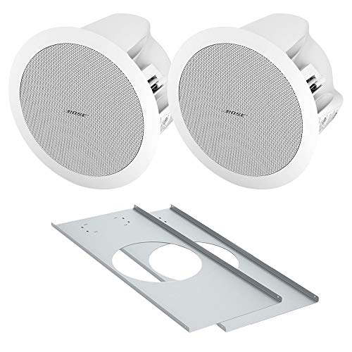 Bose Professional FreeSpace DS 16F Loudspeaker Pair in White Bundle with 2x Tile Bridges