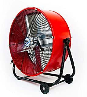 Maxx Air | Industrial Grade Air Circulator for Garage, Shop, Patio, Barn Use | 24-Inch High Velocity Drum Fan, Two-Speed