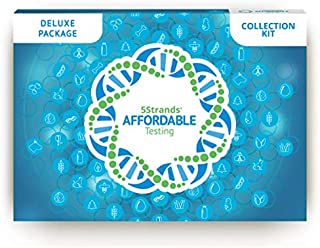 5Strands Deluxe Package  Food & Environmental Intolerance Test  Nutrition, Metal & Mineral Imbalance Test, 900 Total Items, Health Results 7-10 days, Affordable At Home Collection kit, Hair Analysis