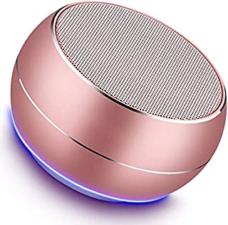 NUBWO Portable Bluetooth Speakers with HD Audio and Enhanced Bass, Built-in Speakerphone for iPhone, iPad, BlackBerry, Samsung and More (Rose Gold)