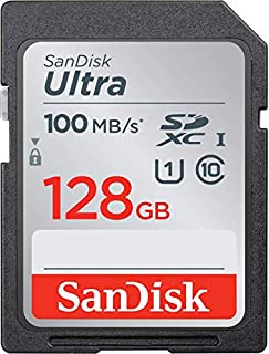 SanDisk 128GB Ultra SDXC UHS-I Memory Card - 100MB/s, C10, U1, Full HD, SD Card - SDSDUNR-128G-GN6IN