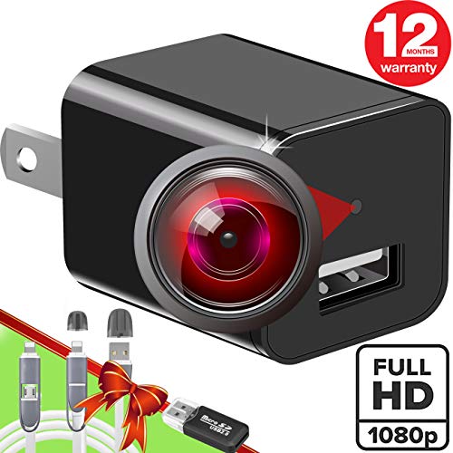 Spy Camera Charger - Hidden Camera - Easy to Use Secret Camera 1080P - USB Charger Camera - Hidden Spy Camera - Camara Espia - Nanny Camera - Mini Spy Camera - Hidden Cam - Premium Security Camera