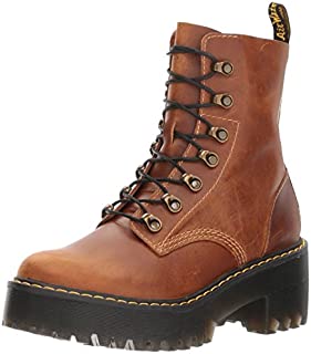 Dr. Martens Women's Leona Fashion Boot, Butterscotch Orleans, 5