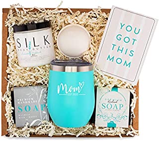 New Mom Gifts Ideas | Mom Est. 2020 Spa Gift Box | Best Present Idea for First Time Mommy w/New Baby | Cute Expecting Mother to be Baby Shower Presents for Her Pregnancy