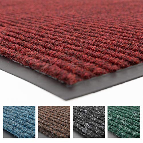 Notrax 109 Brush Step Entrance Mat, for Home or Office, 3' X 10' Red/Black