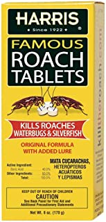 Harris Roach Tablets, Boric Acid Roach Killer with Lure (6oz, 145 Tablets)