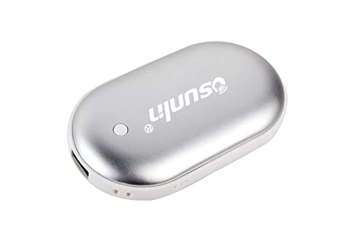 Osunlin 5200mAh Portable Pebbles Double-Side Rechargeable Hand Warmer/Power Bank for iPhone/Samsung