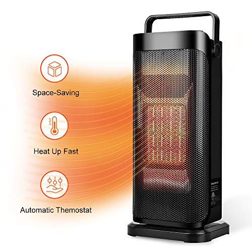 Ceramic Space Heater for Office - Quiet Tower Heater