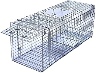 Trapro Large Collapsible Humane Live Animal Cage Trap for Raccoon, Opossum, Stray Cat, Rabbit, Groundhog and Armadillo - 32