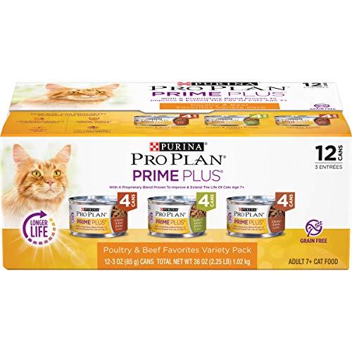 Purina Pro Plan Grain Free Senior Pate Wet Cat Food