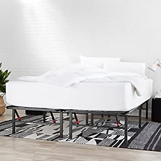 AmazonBasics Foldable, Metal Platform Bed Frame with Tool-Free Assembly, No Box Spring Needed - Queen