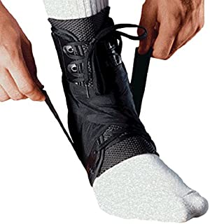 MEDIZED Ankle Stabilizer Brace Support Guard Protector Sports Safety Foot Strain Stirrup Compression Strap Speed Lacer Soccer Baseball Netball Volleyball (Medium)