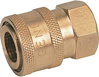 General Pump Pressure Washer Quick Coupler - 1/2in. Inlet, 4500 PSI, 12.0 GPM, Brass, Model Number ND10013P