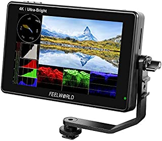 FEELWORLD LUT7 7 Inch Ultra Bright 2200nit Touch Screen Camera DSLR Field Monitor with 3D Lut Waveform Vectorscope Automatic Light Sensor 1920x1200 Video Assist 4K HDMI Input 8.4V DC Output Tilt Arm