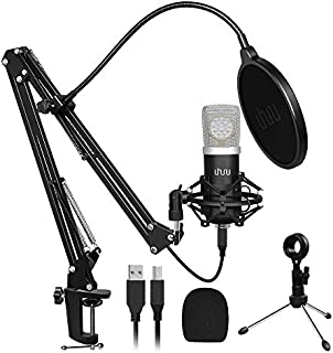 USB Microphone Gaming Computer PC Microphone Kit, UHURU Professional Streaming Microphone Kit