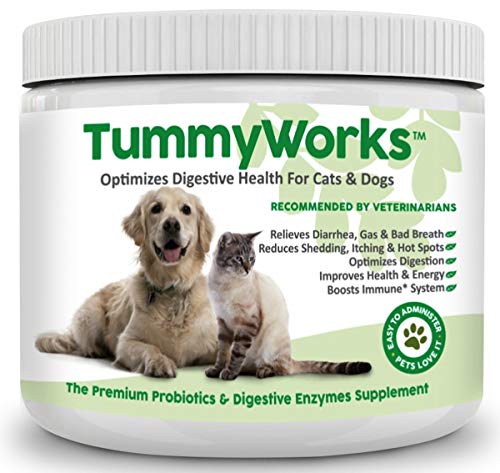 Probiotics For Dogs & Cats. Best Powder To Relieve Diarrhea, Yeast Infections, Itching, Skin Allergies & Bad Breath. Boosts Immunity. Added Digestive Enzymes Improve Digestion. Made In Usa 160 Scoops